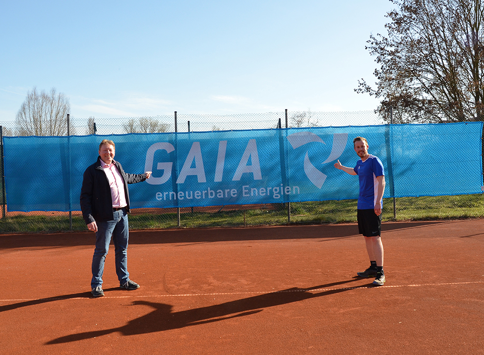 GAIA sponsert Tennisclub Lambsheim